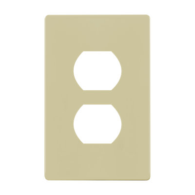 ENERLITES screwless wall plates - Duplex, Ivory