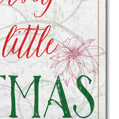 « christmas 916 i », art textuel sur toile tendue