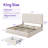 4-Drawer Velvet Upholstered Storage Platform Bed with Adjustable Headboard-695048175-672555043