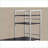 Desks, 48” Modern Computer Desk with Storage Shelves | Brown Laminate &amp; Grey Metal | Espresso | MDF-639636446