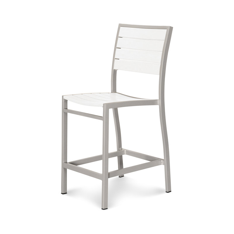 Chaise d'appoint de bureau POLYWOOD, Blanc, Blanc