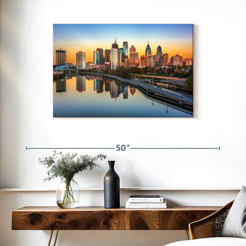 Sirci, Philadelphie, horizon, réflexion, H 24 po x l 36 po