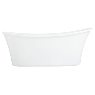Kemrick 66" Freestanding Soaking Acrylic Bathtub