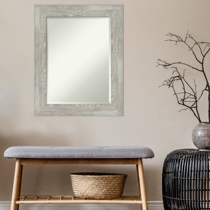 Dove Greywash Medium Rectangular Decorative Wall Mirror