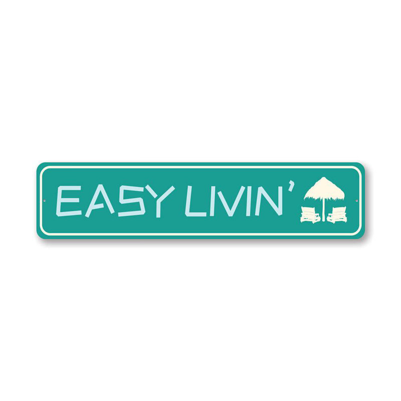 Panneau en aluminium Easy Livin 'Beach, H 4 po x l 18 po x P 0,04 po