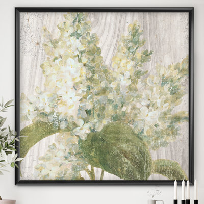 " Goauche Green Flower II "