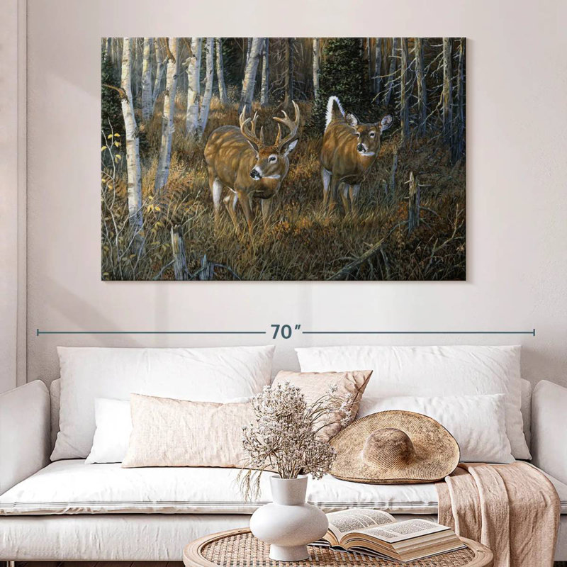 Brampt November Instinct - Deer, 34" H x 51" W