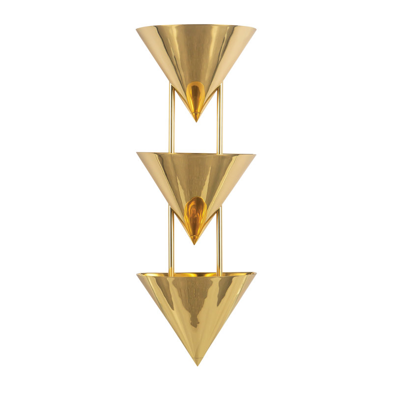 Versus 28-in Brass Wall Sconce, Brass