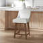 Tabouret pivotant à hauteur réglable en bois et rembourré Dorreen-2124057863-2124057977