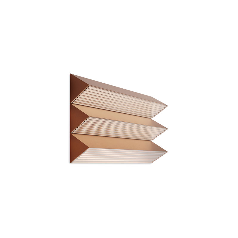 Stick Ap Trio Mounted Sconce, Satin Copper