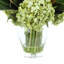 Arrangement hortensia d'automne et bruyère dans un vase décoratif