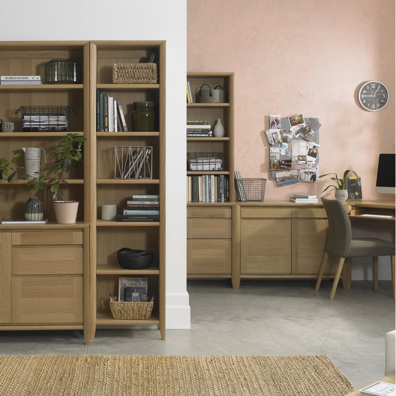 Izzie 199.9cm H Boat Bookcase, Oak