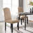 Mardell Fabric Upholstered Classic Dining Chair with Nailhead Trim Solid Wood Legs-916386584