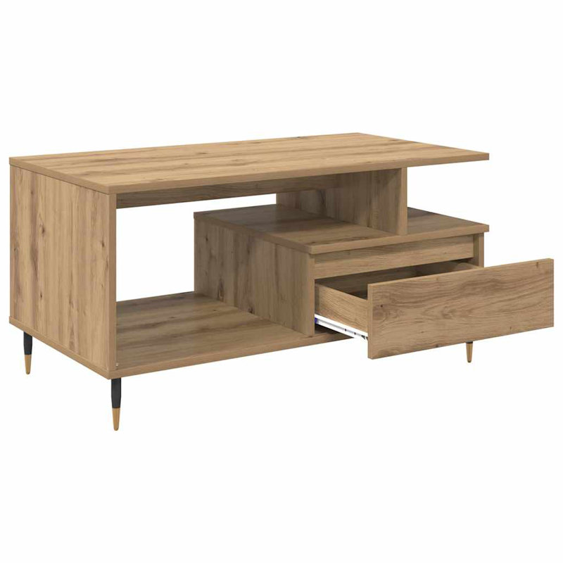Coffee Table with Storage, Artisan Oak