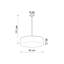 Pendant lamp ARENA 45 white