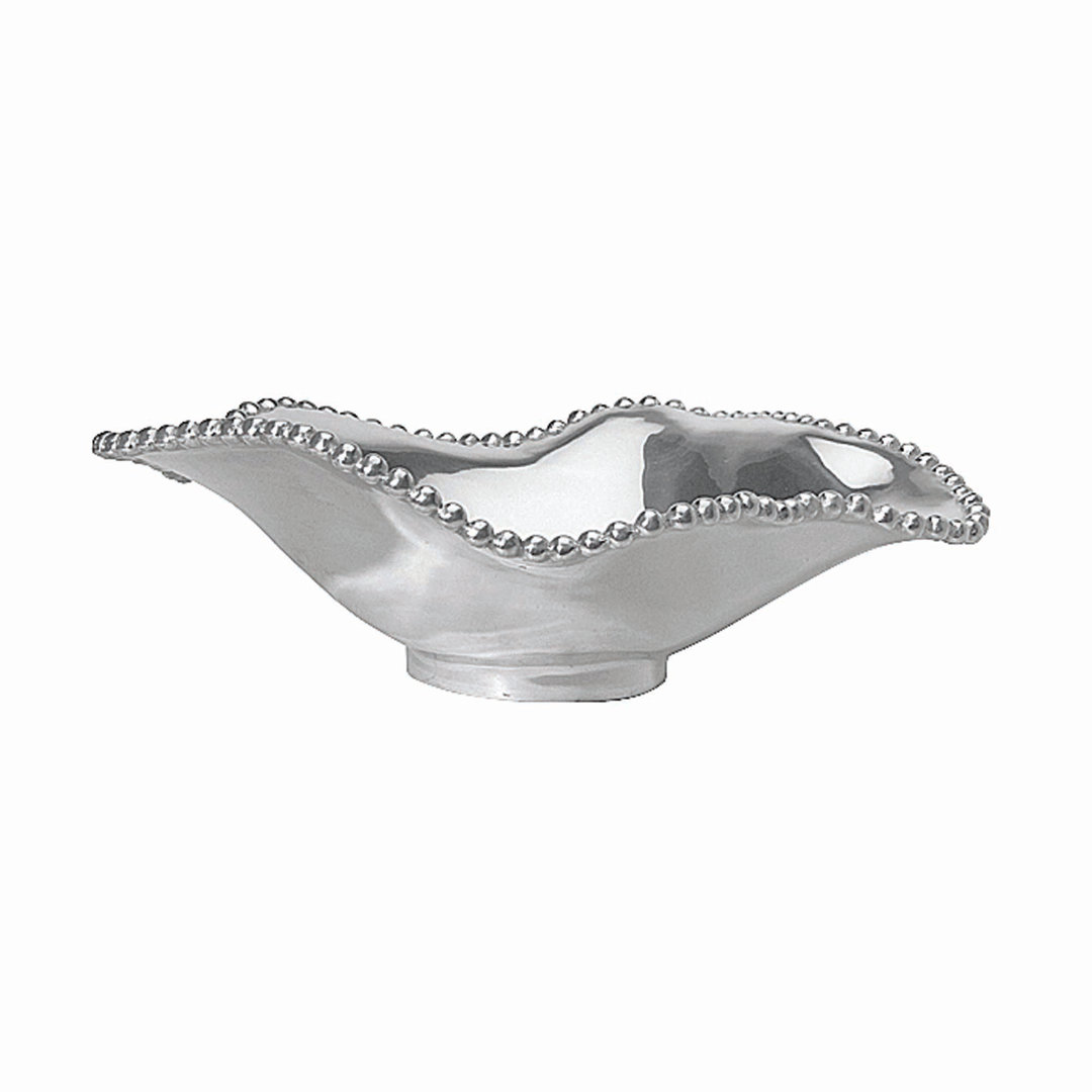 String Of Pearls Aluminum Decorative Bowl 1 Mariposa