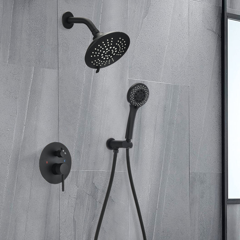 Système de douche complet avec valve brute