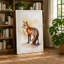 Alert Fox In Profile Boho - Print-136777382-136777379