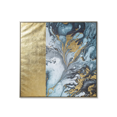 Emerald Marbling Print