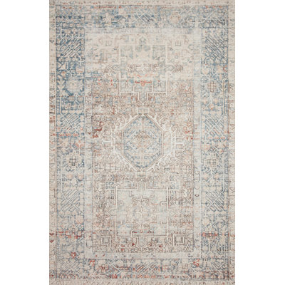 Chris Loves Julia x Loloi Jules Oriental Natural/Ocean Area Rug