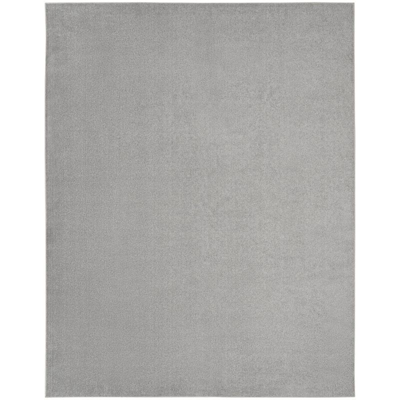 Tapis traditionnel argenté Yolonda, Rectangle de 10 pi x 14 pi