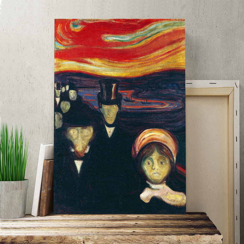 Anxiety by Edvard Munch - Wrapped Canvas, 60cm H x 40cm W