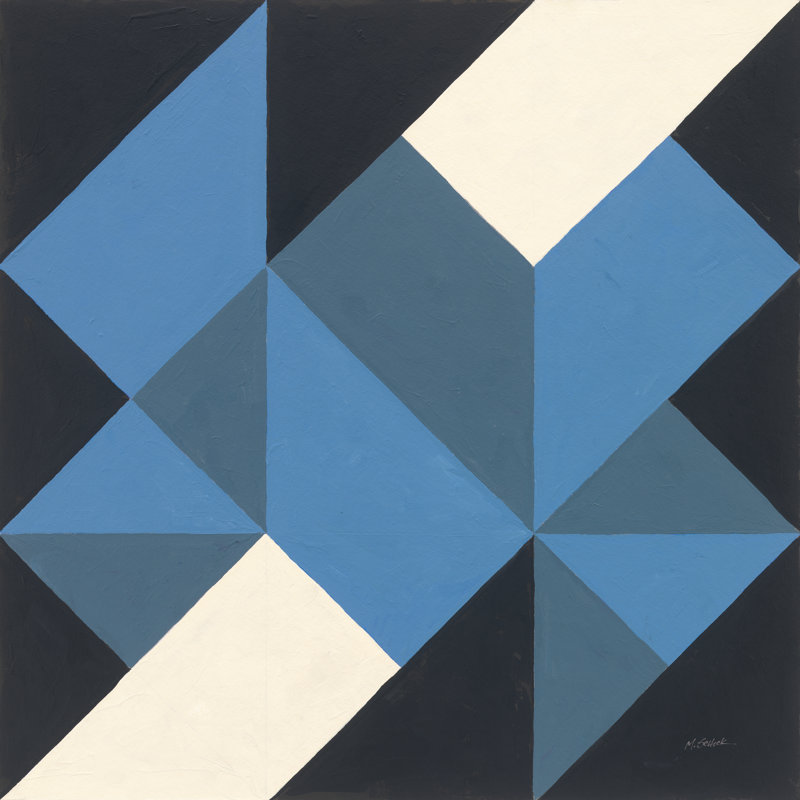Triangles I 1 Piece Wrapped Canvas Painting, 51cm H x 51cm W