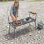Table de camping portative pour barbecue
