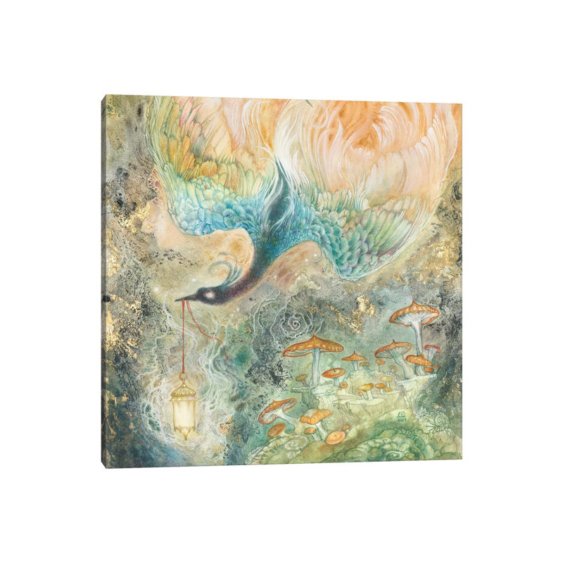 Stealing Embers II by Stephanie Law - Wrapped Canvas Gallery-Wrapped Canvas Giclée, 93.98 cm H x 93.98 cm W x 3.175 cm D
