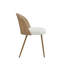 Ensemble de 4 chaises de salle à manger bohèmes en osier avec coussins moelleux-608349919