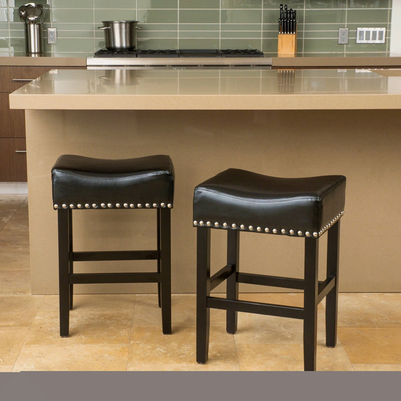 Ensemble de 2 tabourets de comptoir Tiffin, Noir
