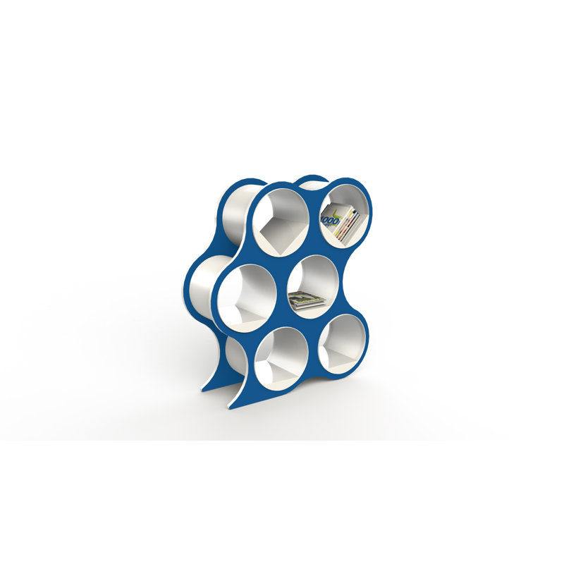 BOLLA POP Geometric Bookcase, 6 Shelves, Arctic Blue