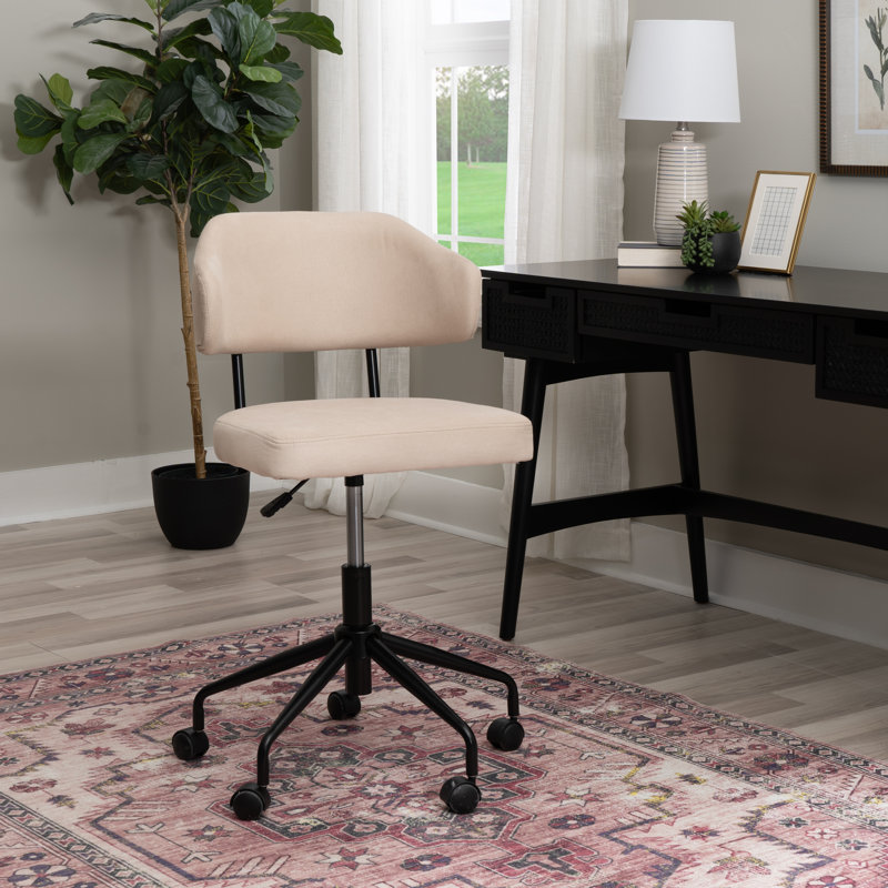 Tessa Swivel Office Chair, Beige