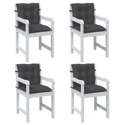 Coussins de chaise à dossier bas 4 pièces 39,4 po x 19,7 po x 2,8 po Red Barrel Studio®