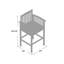 Mullinax Acacia Outdoor 30'' Bar Stool with Cushion-1137389949