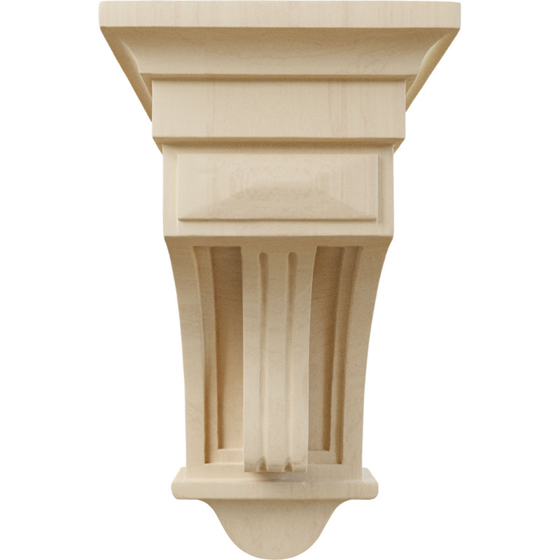 Corbeille cannelée surélevée l 6 1/2 po x P 6 1/2 po x H 12 po (paquet de 6), Chêne rouge
