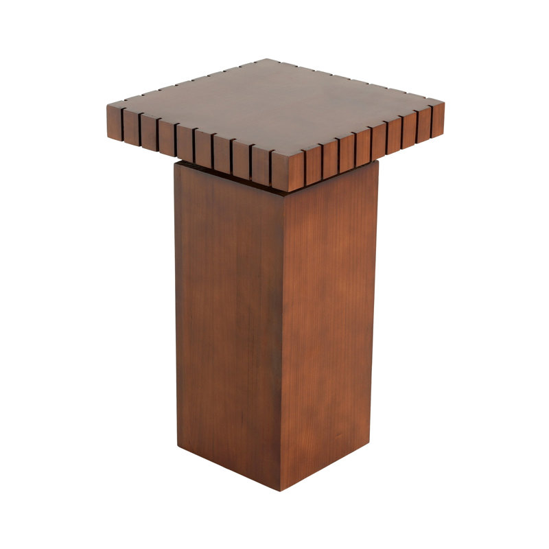 Table de bout carrée en bois de noyer