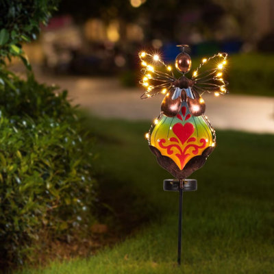 Natural Low Voltage Solar Powered Integrated LED Metal Pathway Light