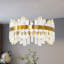 Lustre moderne à intensité variable en cristal K9-935407560