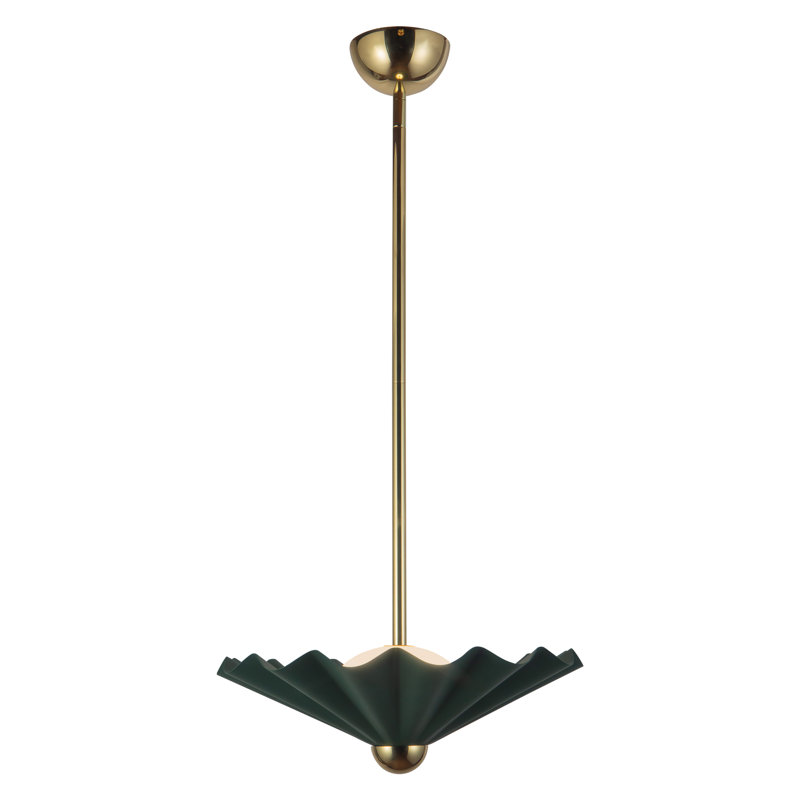 Suspension DEL à intensité variable Sadira 16 po vert pin, 16 po, Vert