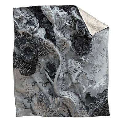 Intricate Paper Flowers Blankets