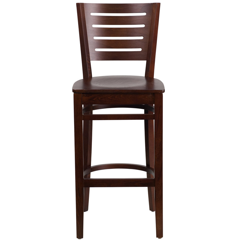 Tabouret de bar Kadircan, Acajou, 2