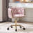 Swivel Kids Desk Chair Upholstered Study Chair For Teenagers, Cute Adjustable Reading Chair With White Legs For Reading Room Bedroom School-122763466