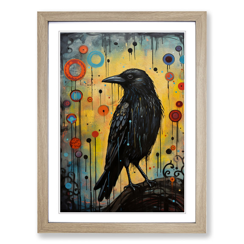 Single Picture Frame Print on Wood, 64cm H x 46cm W, Oak Framed