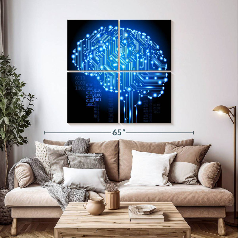 Keiri Cyborg Brain, 45" H x 45" W