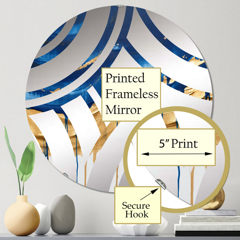 Miroir décoratif Helio, 23,6 po x 23,6 po