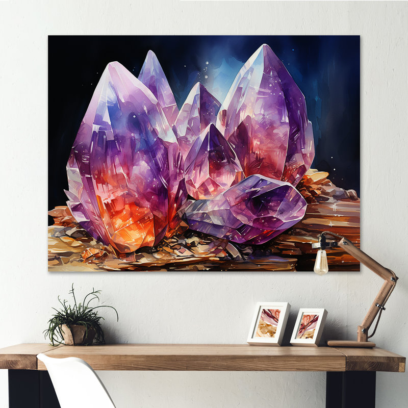 Spiritual Colorful Quartz Harmony sur impression sur toile, Toile tendue, H 30 po x l 40 po x P 1,5 po