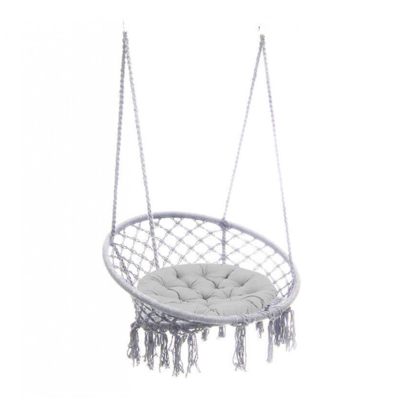 Carnarvon Swing Chair, Light Grey