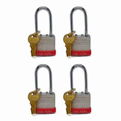 Lion Locks 5PLS Keyed-Alike Padlock -  AfulaEnterprises, LLLSPDLK4-W