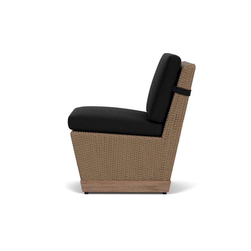Charisma Outdoor Dining Side Chair, Canvas Black
